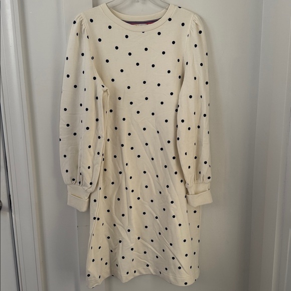 Boden Ramona Dotted Sweatshirt Dress size 8 - Picture 8 of 10
